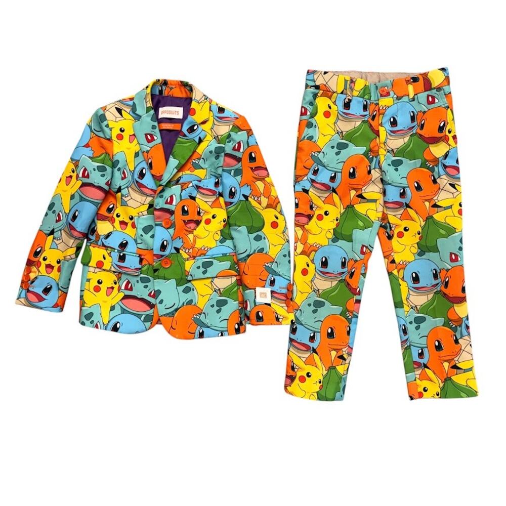 Opposuits Pokemon Boy's Suit - Two Piece Suit Jacket & Pants Size 6